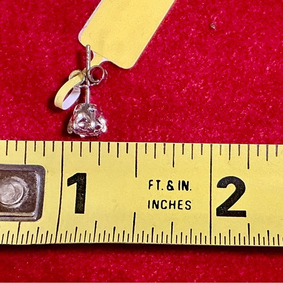 Swarovski Zirconia Stud Earrings Set in Platinum-Overlay Sterling Silver - Picture 8 of 9